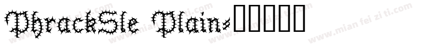 PhrackSle Plain字体转换